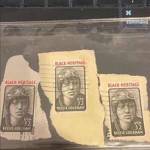 Black Heritage Bessie Coleman Stamps